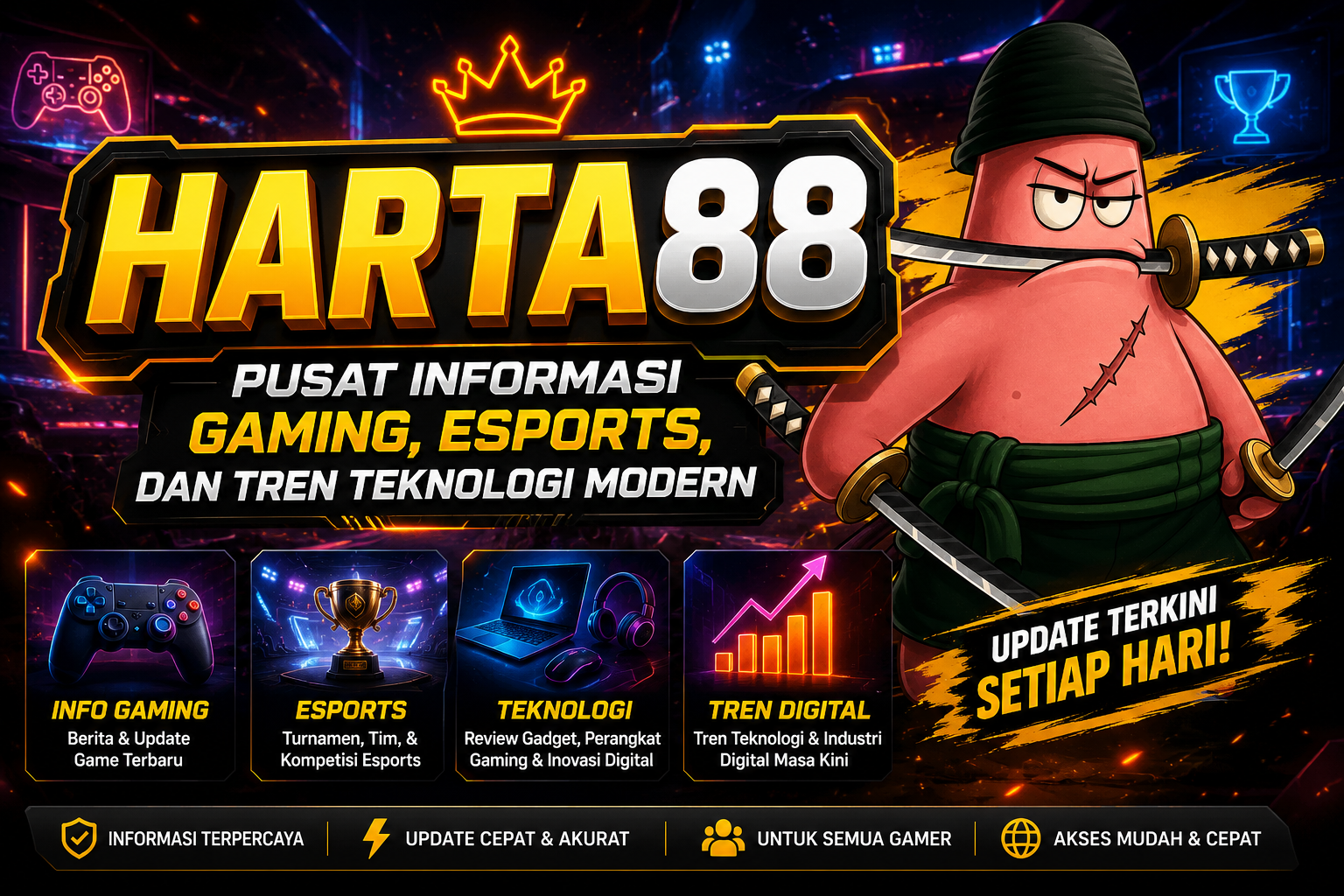 HARTA88 | Portal Informasi Gaming, Esports, dan Teknologi Digital Modern by Hey siriusly